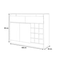 thumbnail image 3 of Hogare Credenza Cava Malasia, Recibidor con Espacios para Botellas, 3 of 6