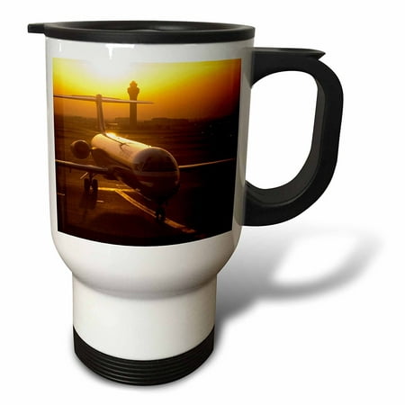 3dRose Texas Dallas Airport, American Airlines - US44 CMI0006 - Cindy Miller Hopkins, Travel Mug, 14oz, Stainless