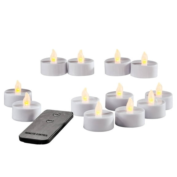 Tea Lights with Remote Control Set of 12