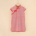 thumbnail image 3 of MEZZALL Girls Summer Dresses Toddler Casual Loose Fit Short Sleeve Cheongsam Dress For Daily Wear Age 1-8 Years Comfortable Breathable Fabric Cozy Baby Wear, 3 of 3