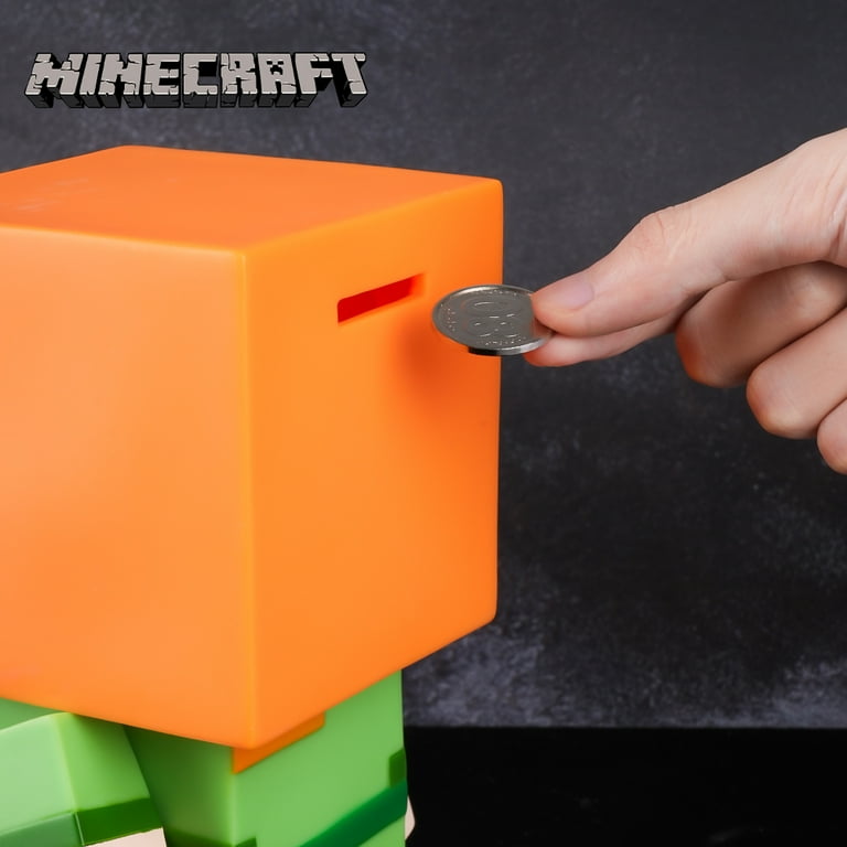 Minecraft Alex Orange Green Plastic Coin Bank - Walmart.com