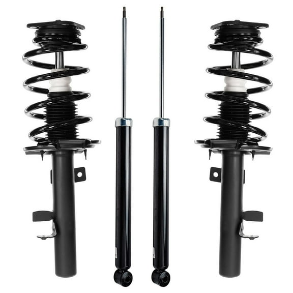 Detroit Axle - Struts Shocks for 2015-2019 Lincoln MKC, 2 Front Struts with Coil Spring 2 Rear Shock Absorbers 2016 2017 2018 Replacement Suspension Kit