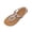 Beige, variant on Women's Ethnic Color Bead Water Drop Stone Flat Thong Sandals Elastic Ankle Strap Boho Summer Beach Flip Flops