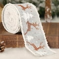 thumbnail image 4 of Wosthever Cinta de regalo de Navidad, ancho de Festival, accesorios de bricolaje, cintas de regalo, coronas, cestas, decoraciones para fiesta de Kits de decoración para fiestas Rojo, 4 of 6