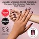 thumbnail image 2 of Uñas Postizas Glamnetic Scarlet Spell Cat‑Eye, 2 of 9