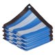 thumbnail image 4 of Red de protección solar espesante de material PE, tela de sombra azul y blanca, cubierta de sombra para 2mx3m, 4 of 9