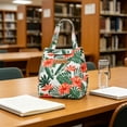 thumbnail image 5 of Insulated Lunch Bag Reusable Hawaii Floral Print Tote Proof Thermal Bag Large Capacity Ideal for Work School Picnics, 5 of 7