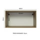 thumbnail image 3 of Alacena Madesa Glamy 60 cm 1 Puerta Basculante Marrón/Blanco, 3 of 5