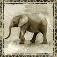 thumbnail image 3 of Woodey, Michelle 20x20 Black Modern Framed Museum Art Print Titled - Happy Elephant, 3 of 5