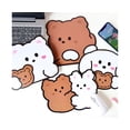 thumbnail image 2 of Mouse Pad Bear Cartoon Wear-resistant Anti-slip Cute Animal Computer Mat for Home - A, 2 of 5