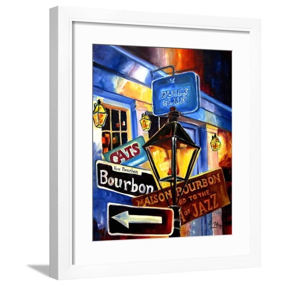 Signs of Bourbon Street, Scenic Framed Art Print Wall Art by Diane Millsap Sold by Art.Com