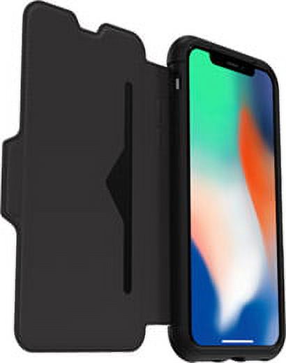 Otterbox Strada Series Folio Case for iPhone X, Shadow Black - image 4 of 4