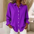 thumbnail image 2 of hoksml Women's Gingham Plaid Button Down Shirt, Roll Tab Long Sleeve with Collar and Curved Hem, Loose Casual Blouse for Daily Wear, 2 of 6