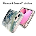 thumbnail image 5 of Compatible for iPhone 13 Marble Pattern IMD Soft TPU Silicone Case,Lightweight Shockproof Rugged Drop Slim Durable High Quality Back Protective Women Girl Cover.For iPhone 13,F, 5 of 6