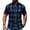 Blue, variant on Mens Short Sleeve Casual Mandarin Collar Plaid Button Down Shirts Work Shirt Slim Fit Western Dress Shirt for Men Sizes S-2XL Orange