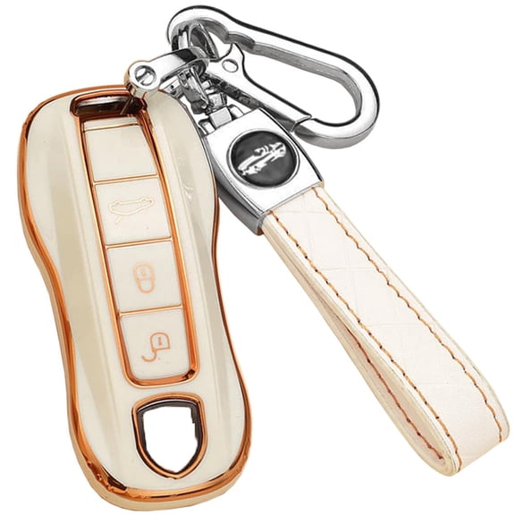 for Porsche 911 Key Fob Cover 2021 2020 Keyless Keychain Holder Fashion TPU Full Protector Red Key Fob Case Shell for Porsche Macan Cayenne Panamera