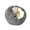 Grey, variant on FTsdfkl Round Calming Hooded Cozy Dog Cat Beds,Soft Plush Cozy Donut Cuddler Hooded Pet Beds Washable. Round Puppy Bed Orthopedic, Calming Cat Cave Bed. Anti- Bottom