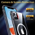 thumbnail image 5 of Magnetic for iPhone 11 Case, [Military Grade Drop Tested] [Compatible with MagSafe] Shockproof Translucent Hard Back Soft Slim Protective Case for iPhone 11, Clear, 5 of 14