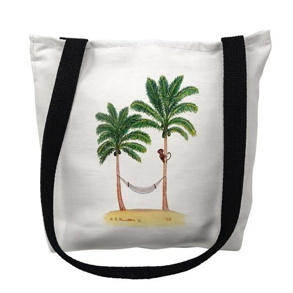 Palm Trees & Monkey Small Tote Bag 13x13 13 inches x 13 inches