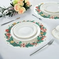 thumbnail image 6 of IAUYY Set of 1 Round Placemats for Dining Tables Heat-Resistant and Wear-Resistant DIY Printing Design Table Placemats，Applicable for Christmas Delicate Hand-drawn Elements, 6 of 7