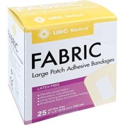 UEC Medical Fabric Patch Large Bandages 25 ct