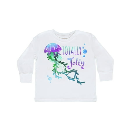 

Inktastic Totally Jelly Blue and PurpleJellyfish Gift Toddler Boy or Toddler Girl Long Sleeve T-Shirt