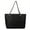 Black, variant on TAIAOJING Women Tote Bag Ladies Fashion Solid Color Leather Diamond Bag Zipper Metal Chain Shoulder Strap Shoulder Bag Handbag