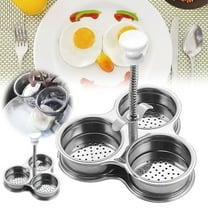Clearance Cooking Utensils under $15 Stainless Egg Poacher Egg Poacher Pan Poached Egg Cooker Nonstick Poached Egg Pan Boiled Eggs Maker Egg Pan With 3 Cups Egg Cooker Poached Egg Maker For Kitc