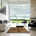 thumbnail image 7 of Ahgly Company Machine Washable Indoor Square Abstract Light Brown Area Rugs, 5' Square, 7 of 7