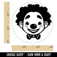 thumbnail image 2 of Cute Chibi Circus Party Clown Child Kid Self-Inking Rubber Stamp Ink Stamper - Sky Blue Ink - Small 3/4 Inch, 2 of 7