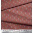 thumbnail image 3 of Soimoi Poly Georgette Fabric Curve Diamond & Clock Tower Architectural Print Sewing Fabric Yard 52 Inch Wide, 3 of 3
