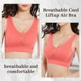 thumbnail image 4 of EFINNY Breathable Cool Liftup Air Bra,Padded Sports Bra for Women,Womens Underwear Breathable Large Size Snug Bras No Steel Ring, 4 of 4