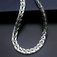 thumbnail image 3 of K-KED Real Pt950 Pure Platinum 950 Necklace For Men Pt950 Platinum Curb Wheat Chain-20inch-6mm-35-35.5g, 3 of 9