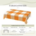 thumbnail image 6 of Rectangle Table Cloth, Orange and White Check Plaid Resistant Washable Tablecloth Decorative Table Cover for Dining, Indoor and Outdoor, 6 of 6