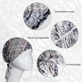 thumbnail image 5 of PHOGARY 4pcs Pre-Tied Chemo Head Scarf Beanie Covers Cap Head Scarves Sleep Turban Hat Women Bandana with Stretch Print Ruffle, 5 of 7