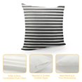 thumbnail image 4 of YINGXI Black and White Striped Throw Pillow Covers Accent Decorations Decorative Throw Pillows Cases Cushion Covers for Home Bed Living Room Couch Sofa Decor 24x24in, 4 of 5