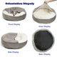 thumbnail image 4 of Perro pequeño cama para perros camas de perros calmantes y gato cueva con tapa con capucha camas de gato esponjosas para camas redondas para interiores para mascotas grandes y, 4 of 7