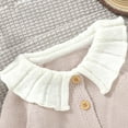 thumbnail image 5 of HCNTES Baby Girl Boy Button Down Hooded Cardigan Winter Warm Sweater Long Sleeve Coats Knitted Hoodies Clothes(#1,2-3 Years), 5 of 6