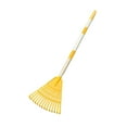 thumbnail image 5 of oshhni Leaf Rake Steel 14 Tines Heavy Duty Kids Rake for Shrub Children Flower Beds yellow, 5 of 9