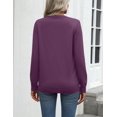 thumbnail image 6 of Zeagoo Womens Fall Sweaters Long Sleeve Tops Classic Crew Neck Pullover Sweaters Loose Dressy Blue Basic Tops, 6 of 6