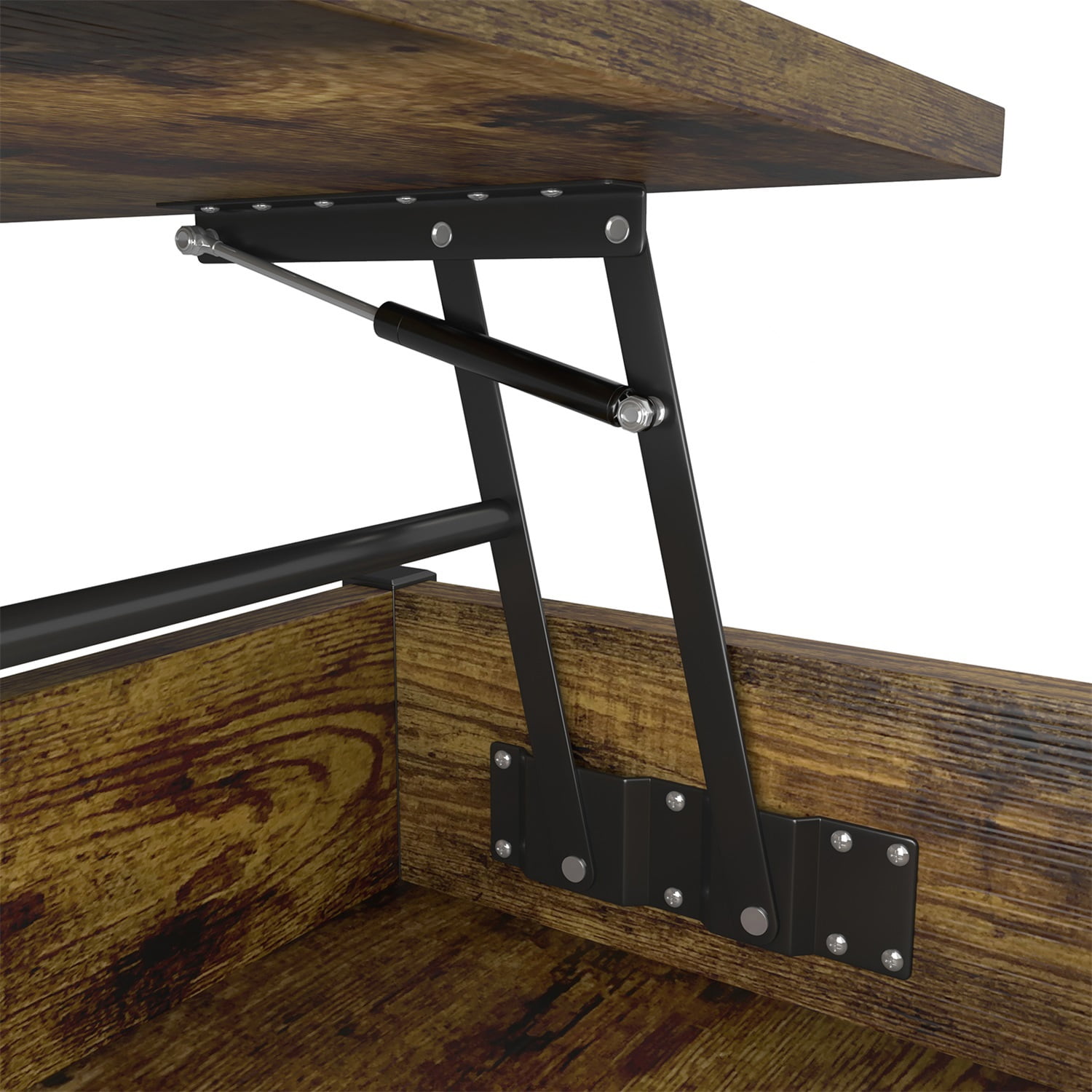 Kadyn Lift Top Coffee Table, Pop Up Coffee Table with Hidden Compartment and Open Storage Shelf, Living Room Table for Home, Office, Brown Kadyn Lift Top Coffee Table, Pop Up Coffee Table with Hidden Compartment and Open Storage Shelf, Living Room Table for Home, Office, Brown