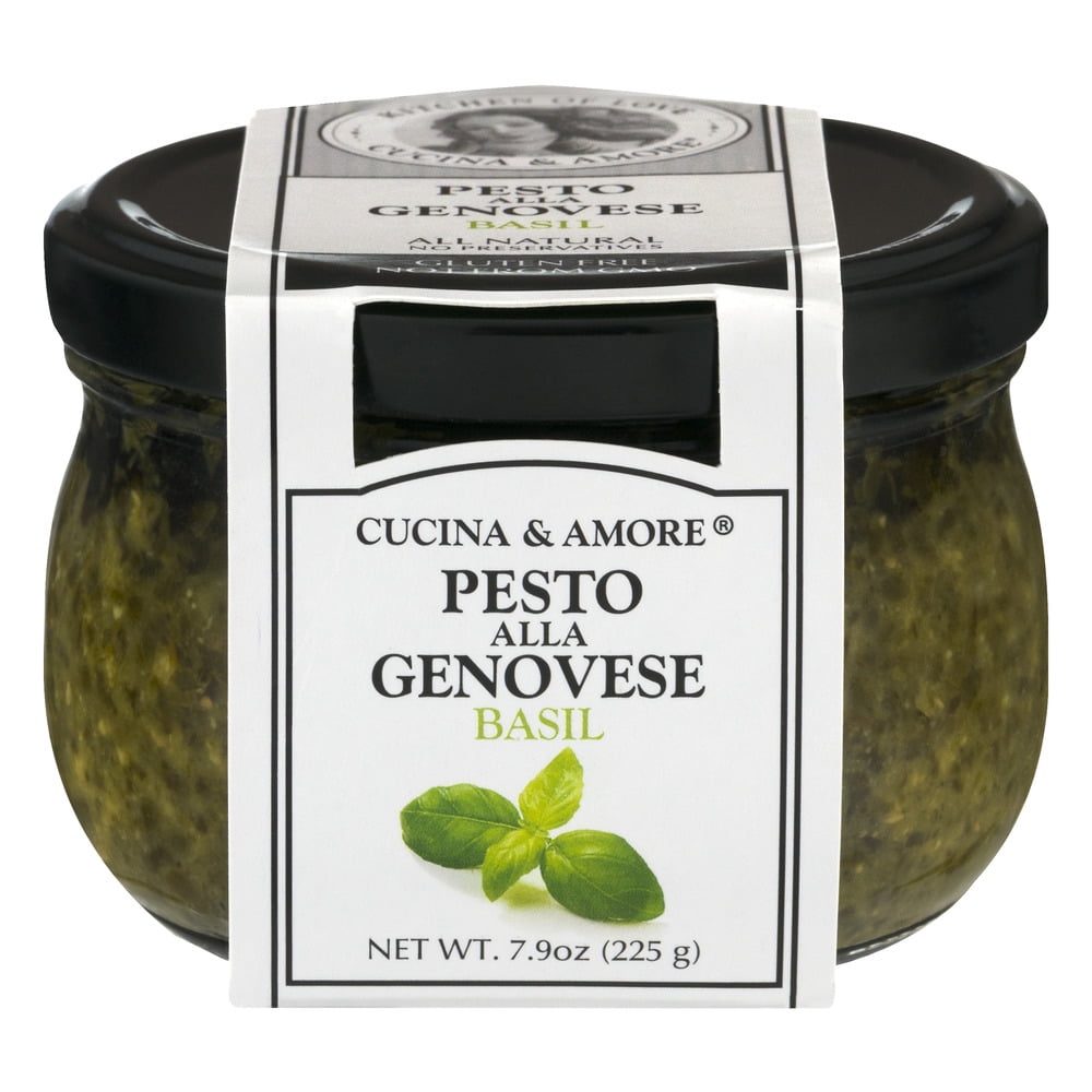 Cucina And Amore Pesto Alla Genovese Basil Case Of 6 7.9 Fl Oz. by Cucina & Amore Inc.