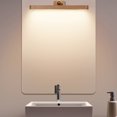 thumbnail image 3 of Luz LED de madera recargable para baño, bola magnética regulable de tres niveles, 4000K JShteea El nuevo, 3 of 9