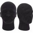 thumbnail image 1 of Mannequin Mannequin en Mousse Styromousse Mâle Tête Modèle Verre Chapeau Perruques Présentoir, 1 of 6