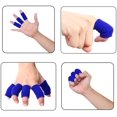 thumbnail image 3 of 20 piezas mangas de dedo deporte elástico artritis gatillo tirantes protector de compresión de nudillos previene callos (azul) oso de fresa Hogar, 3 of 4