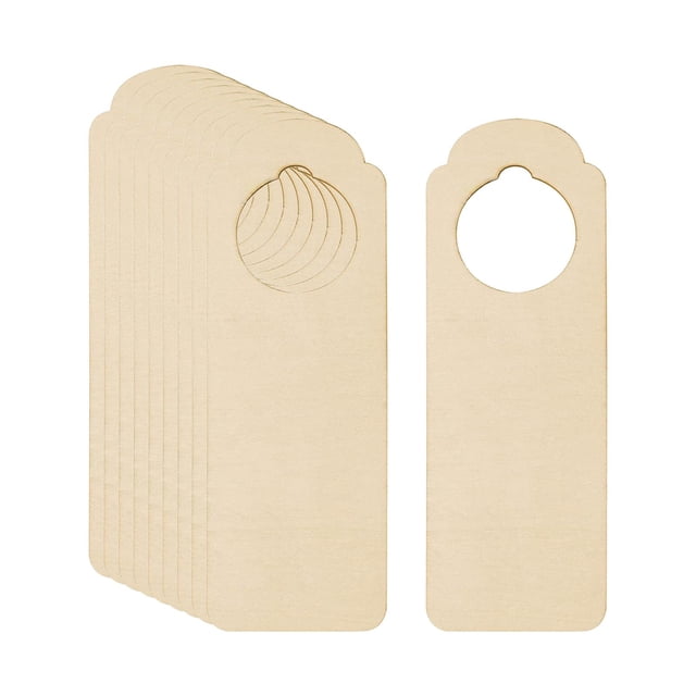 Abbracc 10 Pcs Crochets de Poignée de Porte Vierges Plaque Non Finie pour Porte d'Entrée