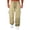(Fashion 100)Khaki, variant on Aimik Men's Techwear Cargo Pants Stitching Panel Side Zip Pockets Relaxed Jogger Trousers Lightweight Outdoor Hiking Bottoms