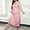 Pink, variant on Women's Cotton Nightgown Plus Size Casual Sleep Dress Women'S Plus Heart Print Long Sleeve Round Neck Medium Stretch Loose Nightdress, Women Nightgowns & Sleepshirts XXXXXL
