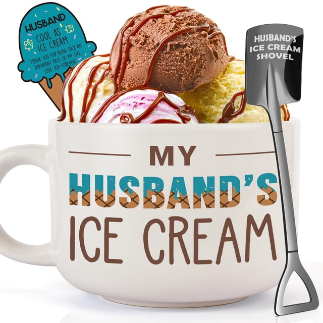 Cuenco para helado Dishware Bowl YUEYUQIU Husband con pala de 600 ml