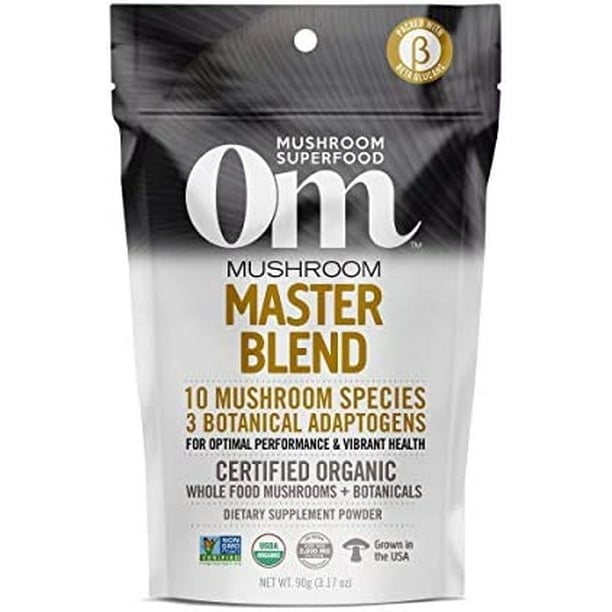 Om Mushroom Superfood Master Blend Mushroom Powder Supplement, Immune